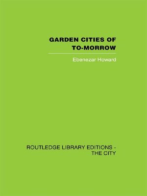 cover image of Garden Cities of To-Morrow